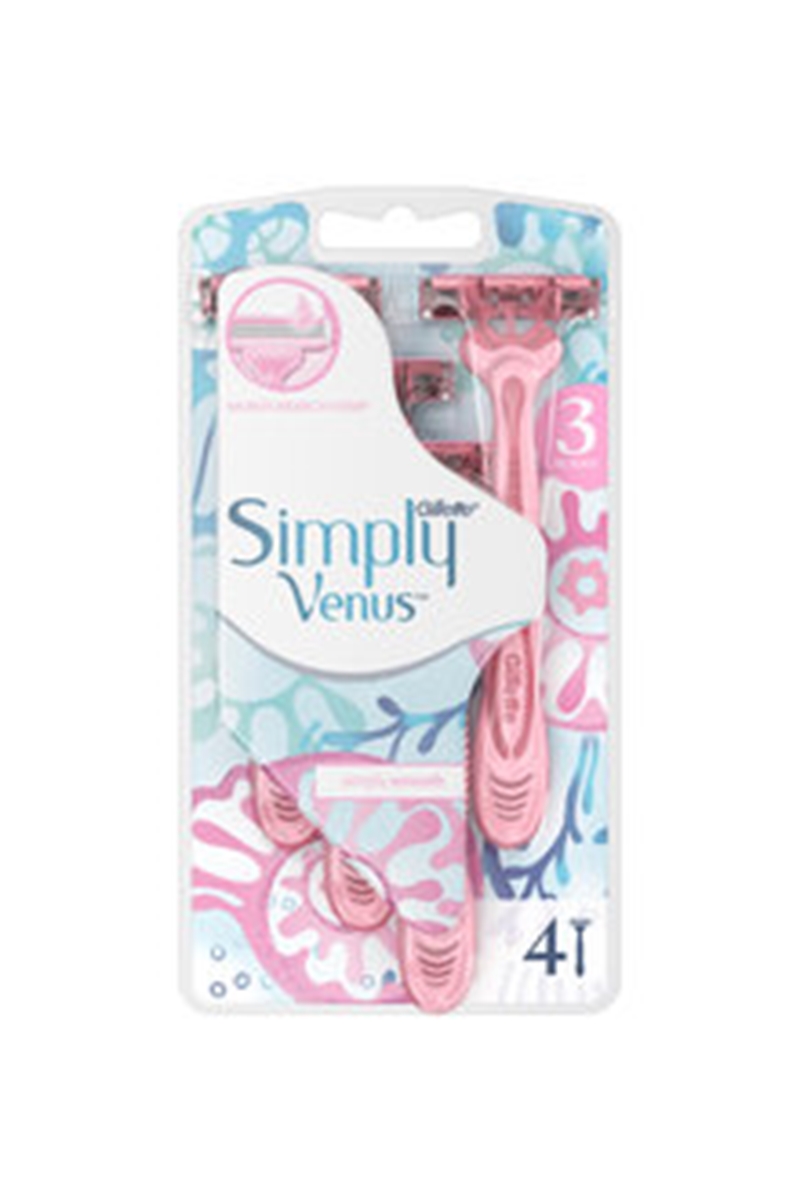 Gillette Venus Simply 3 Poşet 4'Lü Pembe