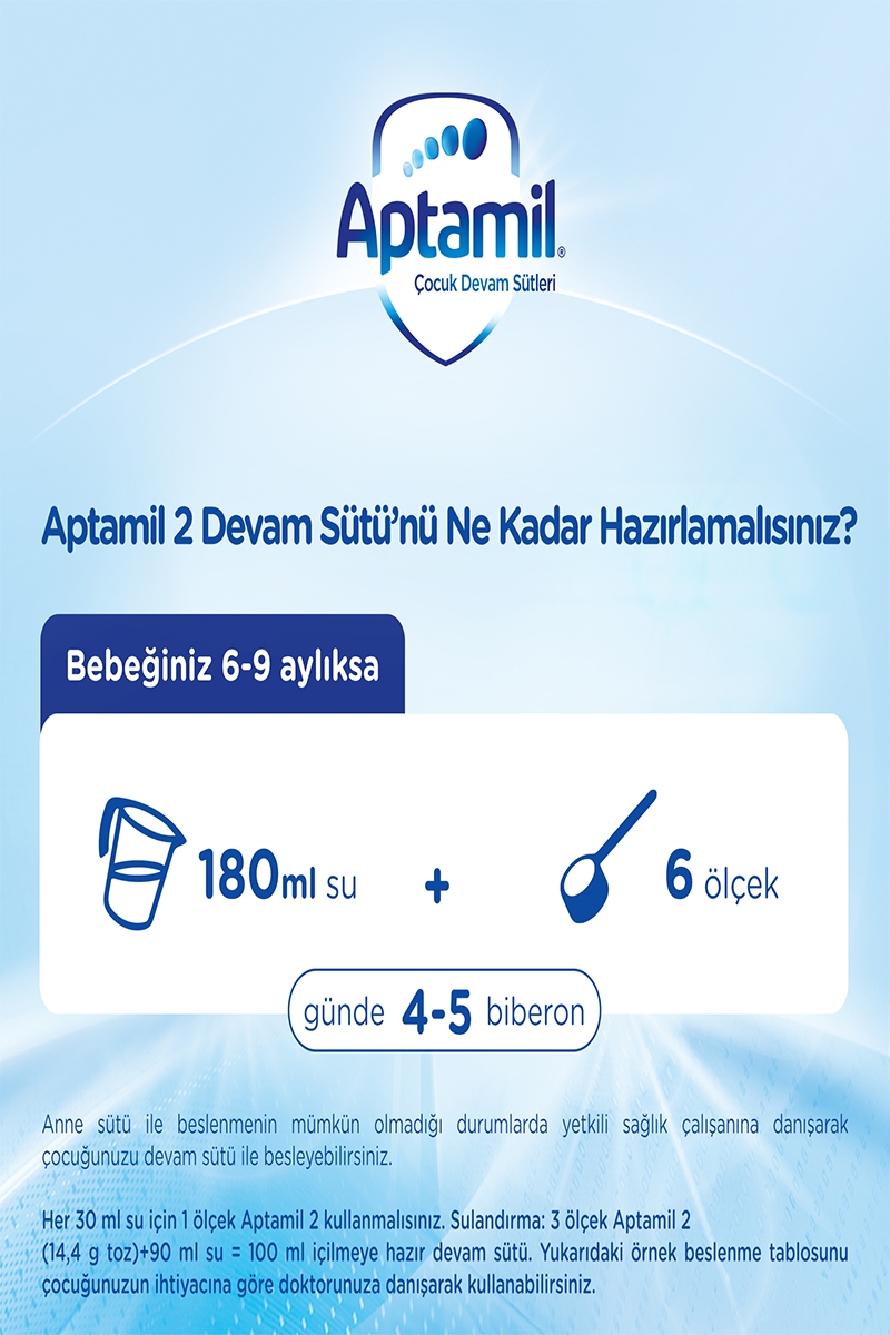 Aptamil Devam Sütü 2 350 gr