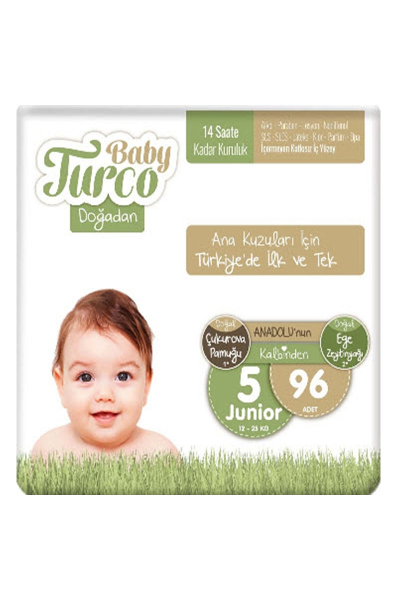 Baby Turco Doğadan 5 Numara Junıor 96 Adet 12-25 Kg