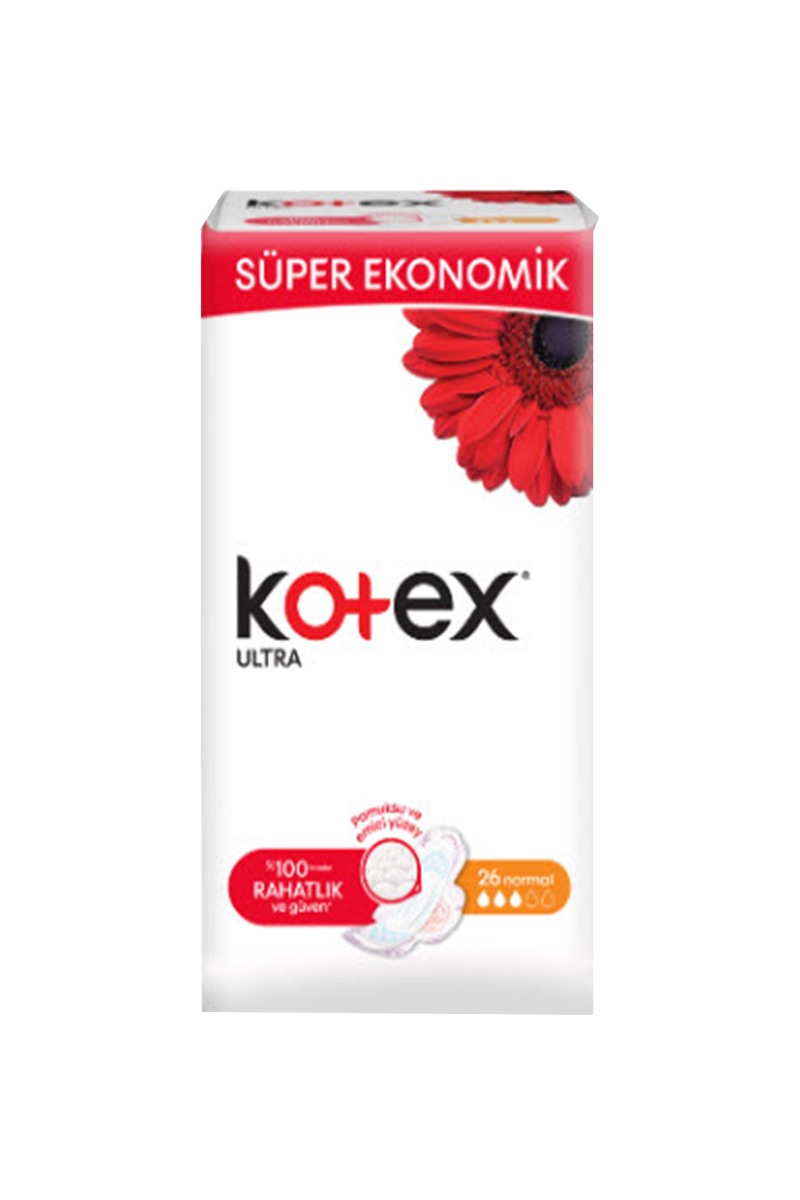 Kotex Ultra Hijyenik Ped Süper Ekonomik Normal 26'Lı