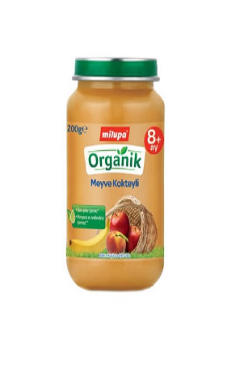 Milupa Organik Meyve Kokteyli Kavanoz Maması 200 gr