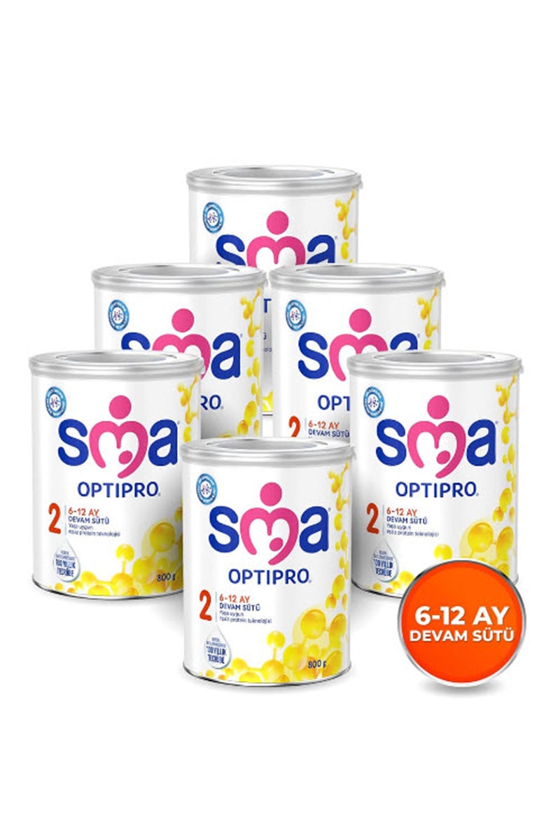 SMA 2 Optipro Devam Sütü 800 gr X 6 Adet